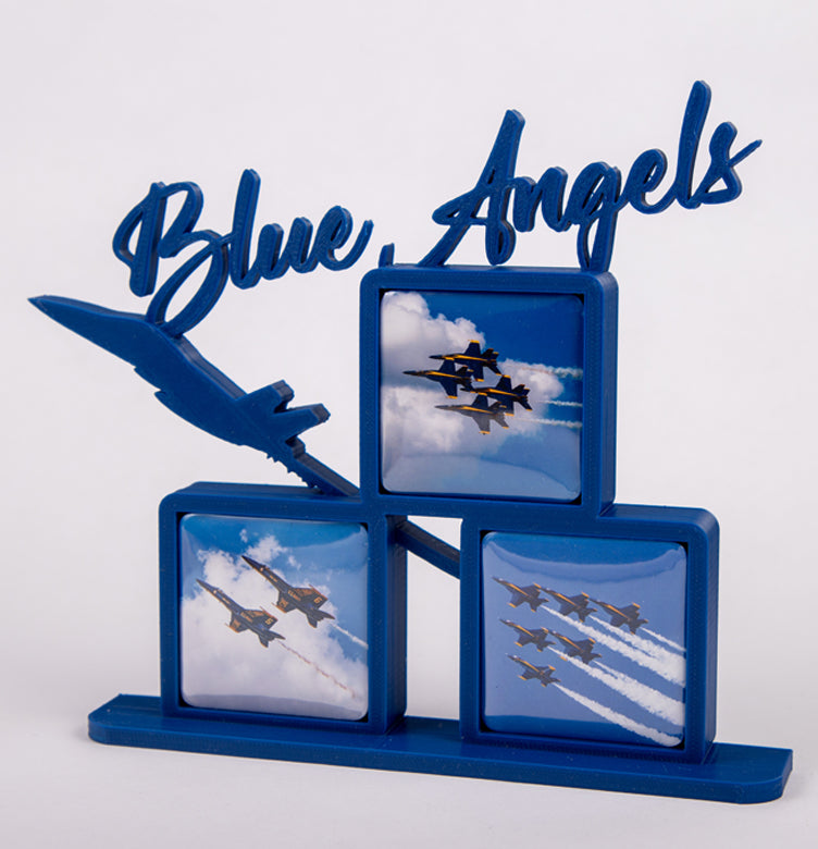 Blue Angels F-18 Super Hornet photomagnet frame with three included photo magnets