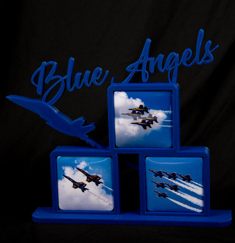 Blue Angels F-18 Super Hornet photomagnet frame with three included photo magnets
