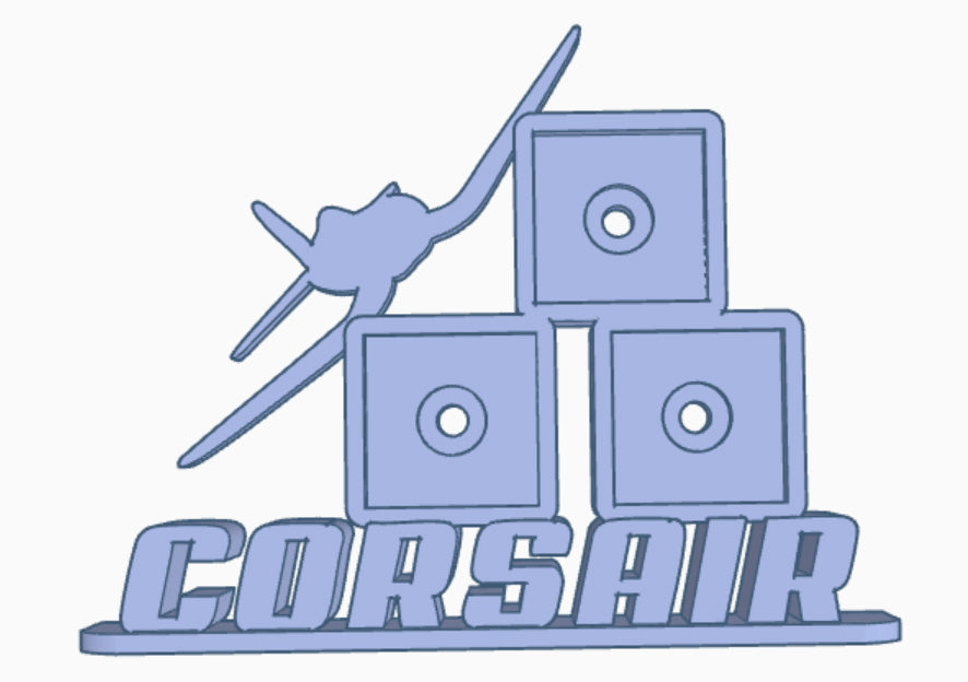 F4U Corsair WWII fighter aircraft photomagnet frame with three included 2-inch square photo magnets