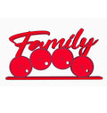 Family Photomagnet Frame - 4-Round Design - Horizontal - STL