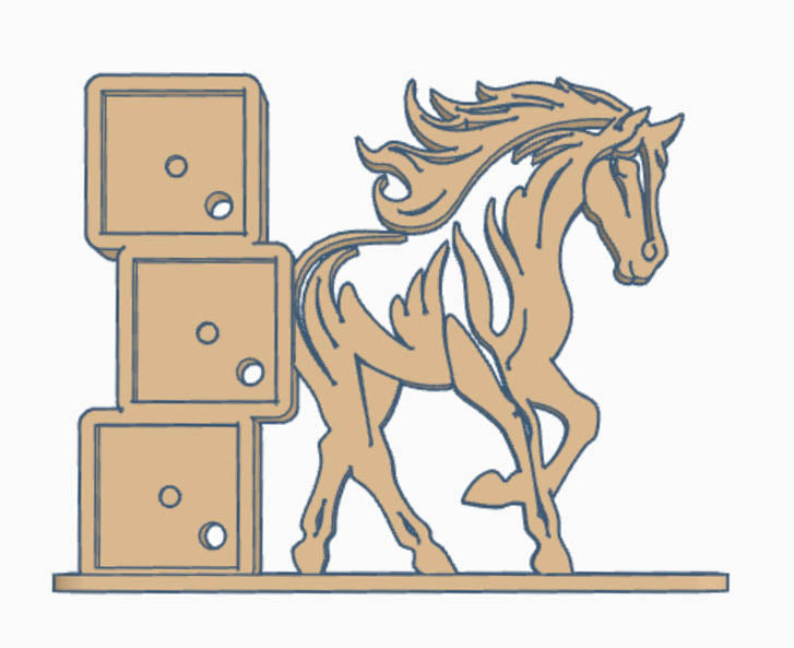 Mustang Photomagnet Frame - STL