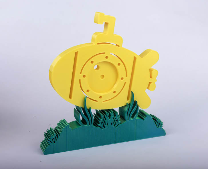 Yellow Submarine Photomagnet Frame